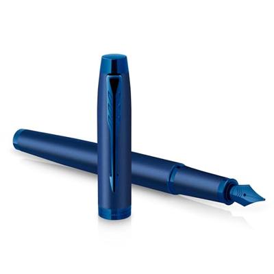 Parker IM Monochrome Blue vulpen, medium, giftbox Parker IM Monochrome Blue vulpen, medium, giftbox