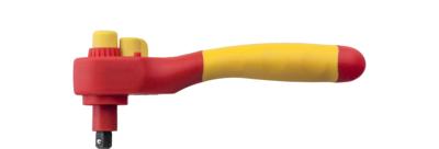 Wiha Ratelsleutel geïsoleerd | voor dopsleutels | omschakelbaar | 3/8" | 200 mm - 43052 - 43052