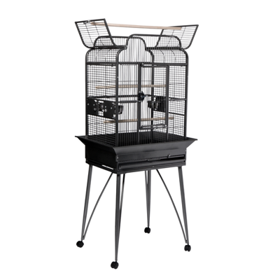 Strong Strong Papegaaienkooi Villa Andrea 68x55x160 cm zilvergrijs 93022