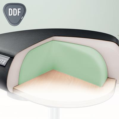 Leitz Ergo actieve Zitkruk met comfortzitting, met wieltjes, zwart Leitz Ergo actieve Zitkruk met comfortzitting, met wieltjes, zwart