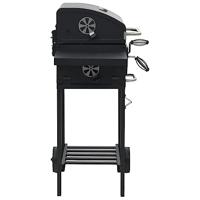 Houtskoolbarbecue met onderplank zwart - thumbnail