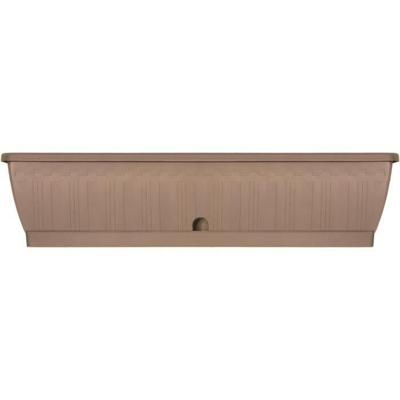 Jardiniere - GARDEN ID Terraflor - Taupe 80 cm - Duurzaamheid - Waterreserve - Gerecycled en 100% recyclebaar - Volume voor planten.