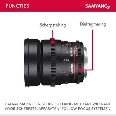 Samyang 24mm T1.5 VDSLR ED AS IF UMC II Sony FE