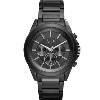 Armani Exchange horloge Drexler AX2601 zwart