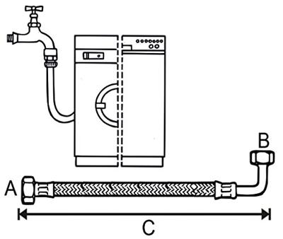 Cornat Wasmachine-Toevoerslang 90Bar 3M00 - T357203