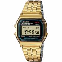 Casio A159WGEA-1EF Horloge Kwarts (l x b x h) 36.8 x 32.2 x 8.2 mm Goud Materiaal (behuizing): Hars Materiaal (armband): RVS - thumbnail