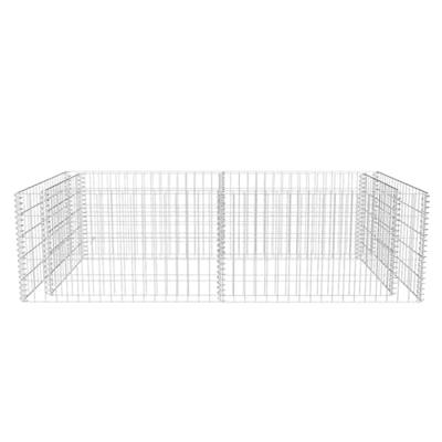 Gabion plantenbak 180x90x50 cm gegalvaniseerd staal