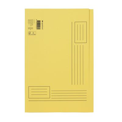 Vouwmap Quantore Folio ongelijke zijde 250gr geel Vouwmap Quantore Folio ongelijke zijde 250gr geel