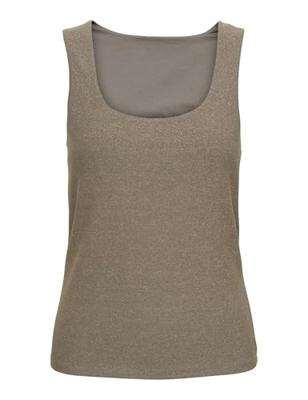 Only Onlea Glitter S/l 2-ways Top Jrs Noos Tops En Singlets Falcon Gold Glitter
