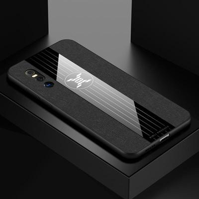 Voor vivo X27 XINLI stiksels doek textuur schokbestendig TPU beschermhoes (zwart)