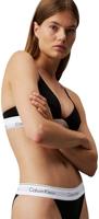 Calvin Klein Triangle Bralette dames - Unlined - Bh zonder beugel - Triangle bh - Katoen modal - M - Zwart - M - M - M - M - M - M - M - M - thumbnail