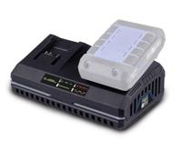 Scheppach SDBC2.4A Dubbele Acculader | 2.4A - 7909201712 - thumbnail