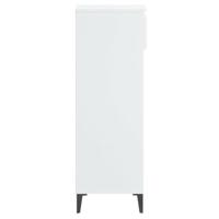 Schoenenrek 40x36x105 cm bewerkt hout hoogglans wit - thumbnail