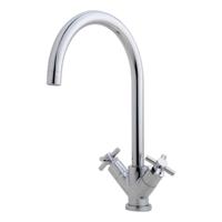 Wiesbaden Cross keukenmengkraan 2-knops chroom - thumbnail