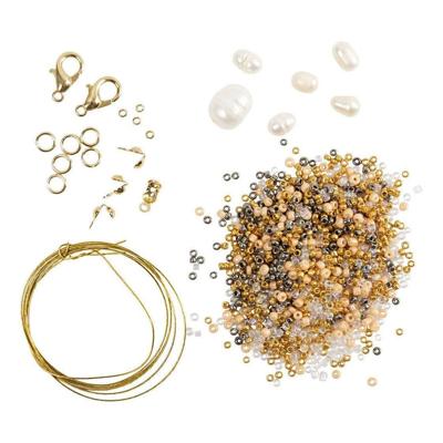 Creativ Company Mini hobbyset sieraden, armband en ketting met sluiting, 1 doos