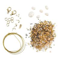 Creativ Company Mini hobbyset sieraden, armband en ketting met sluiting, 1 doos - thumbnail