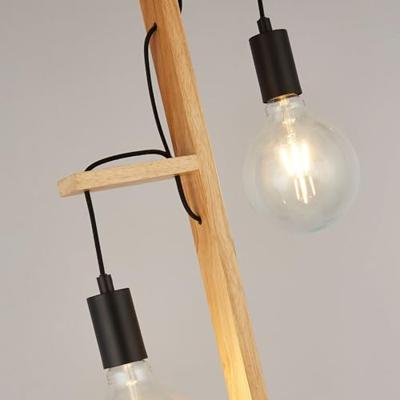 Searchlight Vloerlamp houtWoody - EU95041-2BR