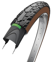 Edge Buitenband performance protect 28 x 1.75" / 47-622 - zwart / bruin met reflectie - thumbnail