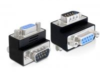 Delock 65265 D-Sub 9-pins male naar female 270° haaks - thumbnail
