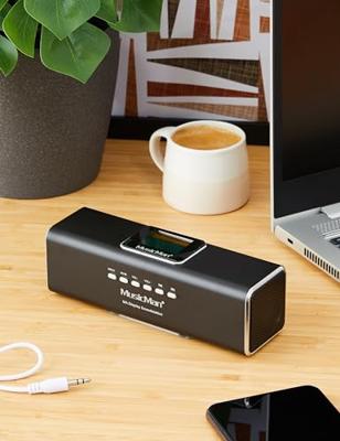 Technaxx MusicMan MA Display Soundstation Mini-luidspreker AUX, FM radio, SD, Draagbaar, USB Zwart Technaxx MusicMan MA Display Soundstation Mini-luidspreker AUX, FM radio, SD, Draagbaar, USB Zwart