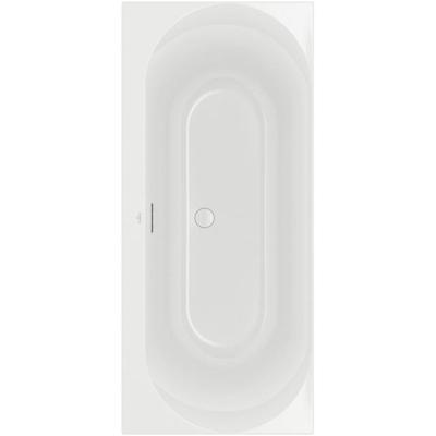 Villeroy & Boch Loop duobad - 180x80cm - rechthoek/binnenbad ovaal - acryl Wit Alpin glans uba180lof2v-01