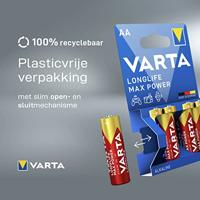 Varta Longlife Max Power AA 8-pack Batterijen - thumbnail