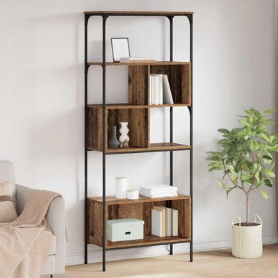 Boekenkast Oud Hout 76 x 33 x 188,5 cm Bewerkt hout
