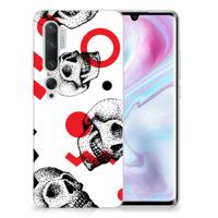 Silicone Back Case Xiaomi Mi Note 10 Pro Skull Red - thumbnail
