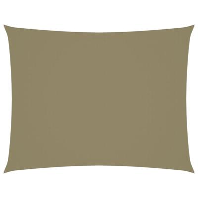 Zonnescherm rechthoekig 2,5x3,5 m oxford stof beige