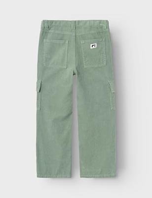 Name it winter broek meisjes - groen - NkfBella - wide leg