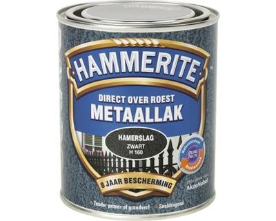 Hammerite Metaallak Hamerslag | Zwart | H160 | 750ml - 5093292