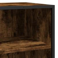 Dressoir 35,5x35x76 cm bewerkt hout en metaal gerookt eiken - thumbnail