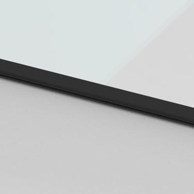 VidaXL Schuifdeur 76x205 cm gehard glas en aluminium zwart - thumbnail