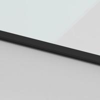 VidaXL Schuifdeur 76x205 cm gehard glas en aluminium zwart - thumbnail