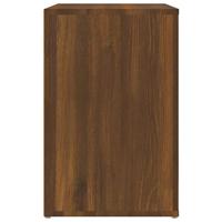 Schoenenkast 130x35x54 cm bewerkt hout bruineikenkleurig - thumbnail