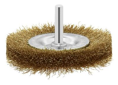Bosch Schijfborstels voor boormachines - gegolfde draad, met messing coating, 75 mm D = 75 mm, breedte = 16 mm Schacht-Ø 6 mm 2609256519 1 stuk(s) Bosch Schijfborstels voor boormachines - gegolfde draad, met messing coating, 75 mm D = 75 mm, breedte = 16 mm Schacht-Ø 6 mm 2609256519 1 stuk(s)
