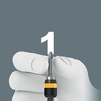 Wera 7450 ESD Kraftform Instelbare Momentschroevendraaier met standaardinstellingen met Rapidaptor Snelwisselhouder, 1/4 duim, 0,1 - 0,34 Nm - 1 - thumbnail