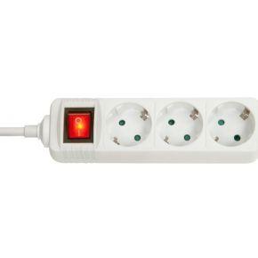 Lindy 73101 Binnen 3AC outlet(s) Wit power uitbreiding