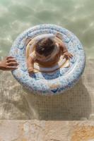 Little Dutch ocean dreams baby zwemring blauw, 67cm - thumbnail
