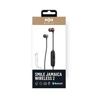 House of Marley Smile Jamaica Wireless 2 In-Ear Hoofdtelefoon, Geluidsisolerend, Bluetooth, 9 uur Speeltijd, Quick Charge, IPX-4 waterdicht, Microfoon, Rasta - thumbnail