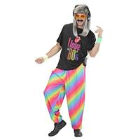 Baggy broek 80&apos;s regenboog - thumbnail