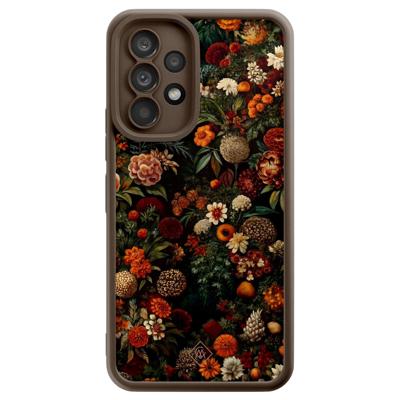 Samsung Galaxy A53 bruine case - Exotic garden