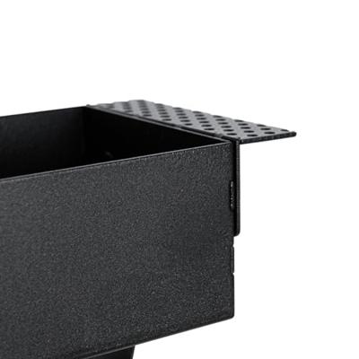 QAZQA Set van 6 inbouwspots zwart GU10 70mm 2-lichts trimless - Oneon