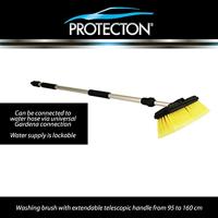 Protecton Wasborstel met telescopische steel 95-160 cm geel - thumbnail