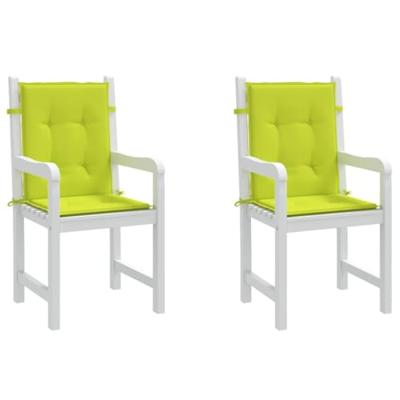 VidaXL Tuinstoelkussens 2 st 100x50x3 cm oxford stof heldergroen