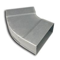 Bocht 45º - 220 X 55mm - Staal - Horizontaal [pro-c] - thumbnail