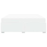 Bedframe Wit 200 x 200 cm Kunstleer - thumbnail