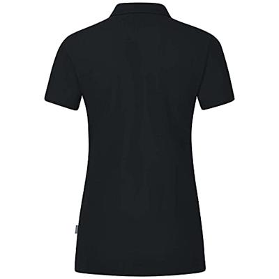 JAKO C6321D Polo Organic Stretch Dames - Zwart - 34