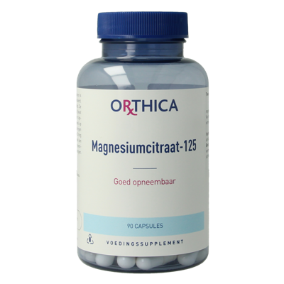 Orthica Magnesiumcitraat-125 Capsules Orthica Magnesiumcitraat-125 Capsules