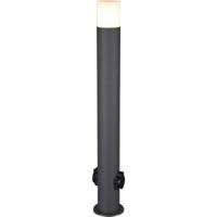 LED Buitenlamp met Stopcontact - Staande Tuinverlichting E27 - IP44 Antraciet - thumbnail